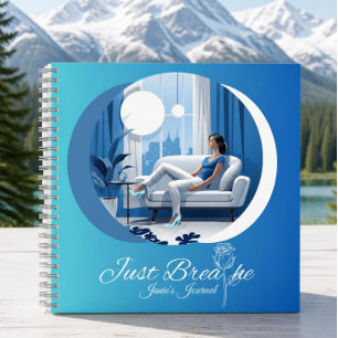 Just Breathe Hardback Journal