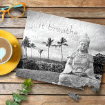 Just Breathe Hawaii Buddha Black and White Photo Jigsaw Puzzle<br><div class="desc">“Just breathe.” Every time I visit the Big Island, I need to go to this Buddha. Something about the splendour of the ocean, the peaceful face, and the solitude of its placement makes me feel calm, serene, and happy. Take a moment to relax whenever work on this beautiful, inspirational black...</div>