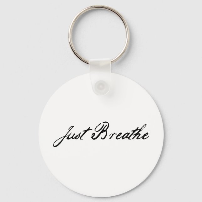 just breathe key ring (Front)