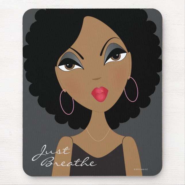 Just Breathe Mousepad (Front)