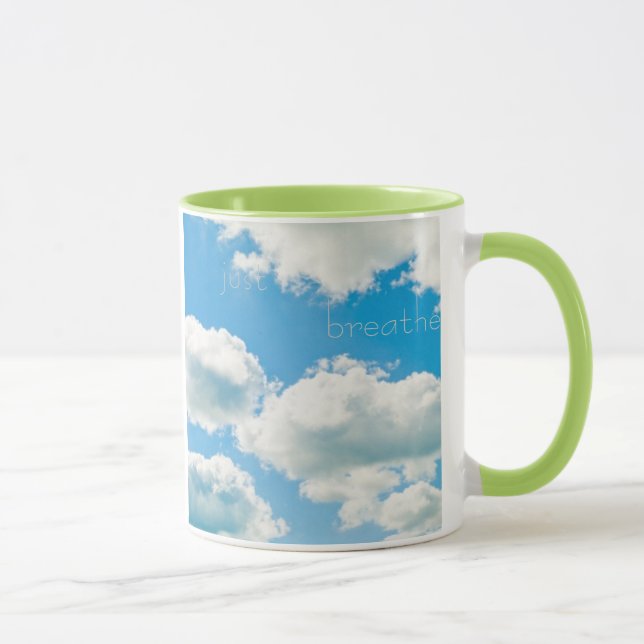 Just Breathe.....Relax in the clouds mug (Right)