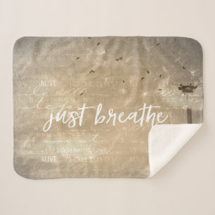 Just Breathe Sherpa Blanket