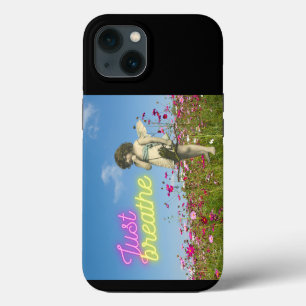 Just Breathe Vintage Angel Altered Art iPhone 13 Case