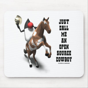 Just Call Me An Open Source Cowboy (Duke Java) Mouse Pad