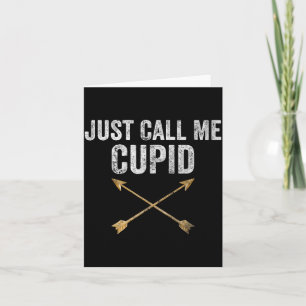 Just Call Me Cud Shirt Retro Arrow Valentine Day Card