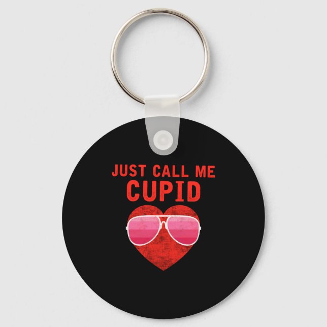 Just Call Me Cud Valentines Day Couple Cute 2  Key Ring (Front)