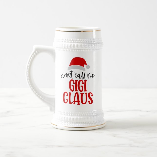Just Call Me Gigi Claus-56374 Beer Stein (Left)