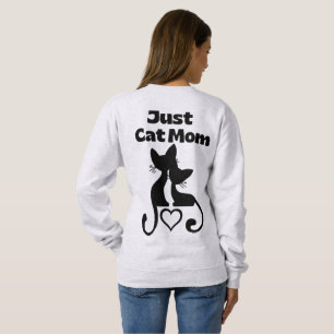 Just Cat Mom – Minimal Cute Cat Lover T-Shirt for Sweatshirt