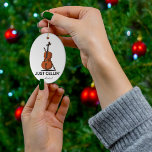Just Cellin Cellist Performance Music Cello Custom Metal Tree Decoration<br><div class="desc">This "Just Cellin" Christmas ornament makes a great gift for a cellist or as a treat for yourself for the times when you're just chilling or for any special occasion. Add a name or year of holiday by using our "Personalised" button.</div>