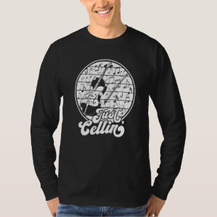 Just Cellin Retro Cello Cellist Musician Orchestr T-Shirt