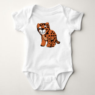 Just Checking Leopard Baby Bodysuit