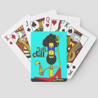 Just Chill Classic Playing Cards Design.