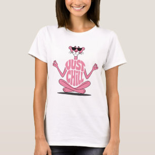 Just Chill Pink Panther Cute Aesthetic Vintage Car T-Shirt
