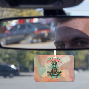 Just Chill, We Come in Peace Car Air Freshener