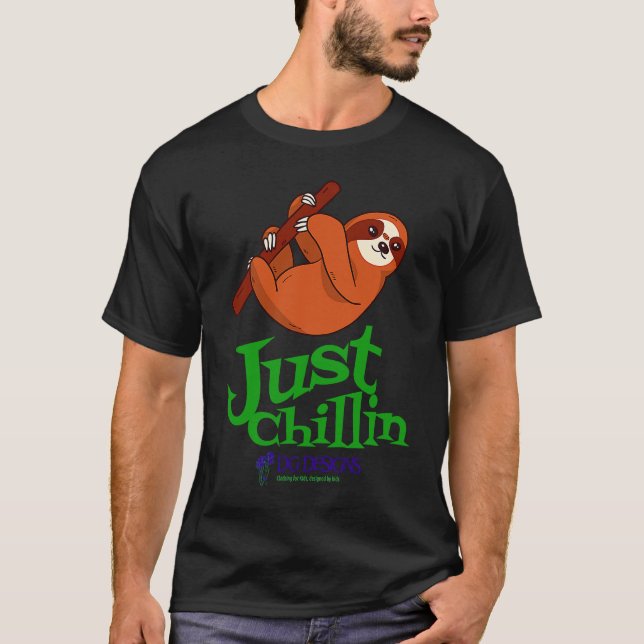 Just Chillin by The Fallible Man Designs T-Shirt (Front)