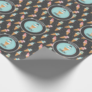 Just Chillin Funny Snowman Snow Cone Winter Wrapping Paper