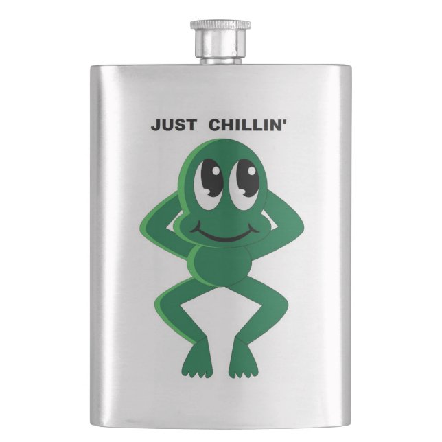 JUST CHILLIN' HIP FLASK (Front)