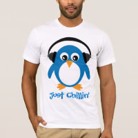 Just Chillin' Penguin With Headphones