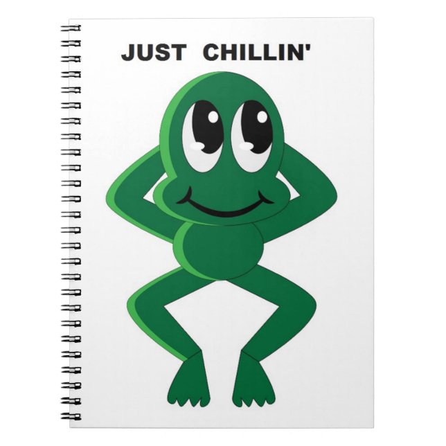 JUST CHILLIN' SPIRAL NOTEBOOK (Front)