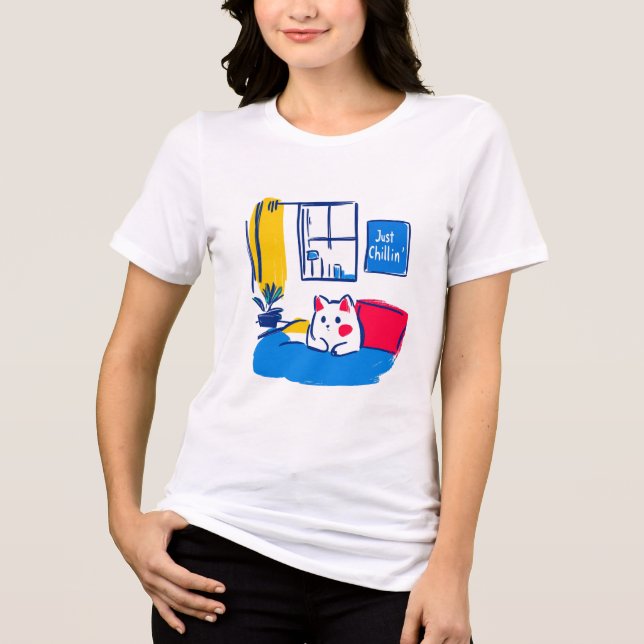 Just Chillin' Tri-Blend Shirt (Front)