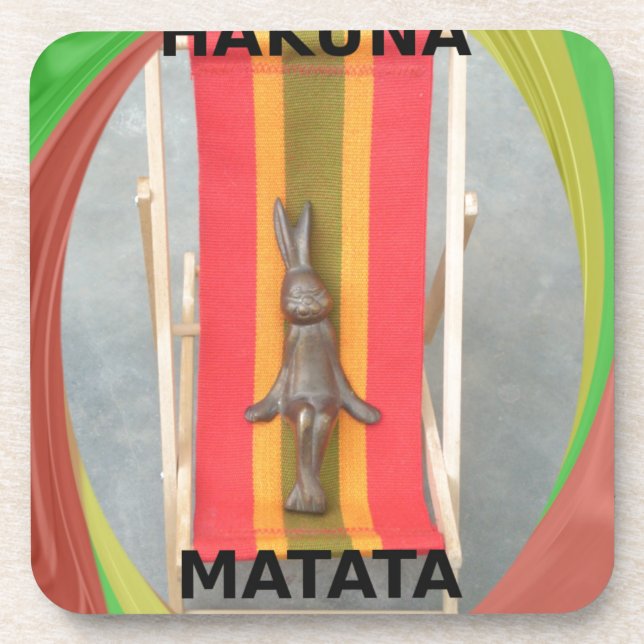 Just Chilling Hakuna Matata summer time Coaster (Front)