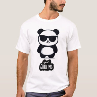 Just Chilling Panda Relaxed & Cool Vibes T-Shirt