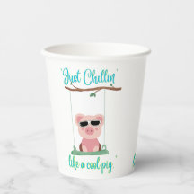 just chilling - pig quote