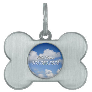 Just Clouds Pet ID Tag