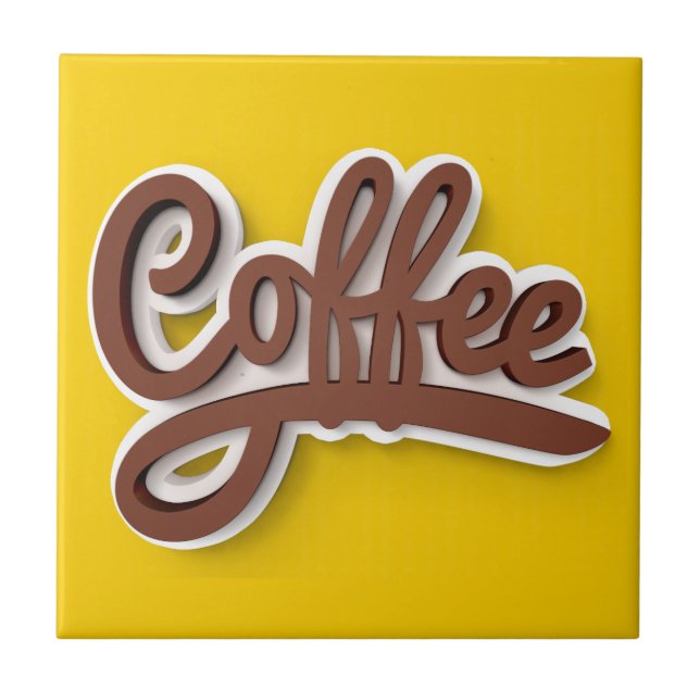 Just Coffee! ☕️ Tile (Front)