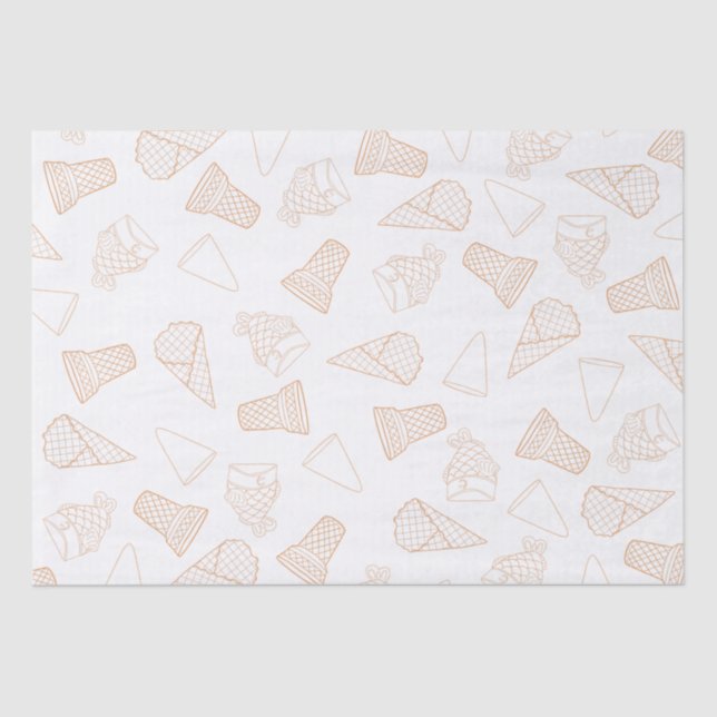 Just Cones Orange Tissue Paper (Front)