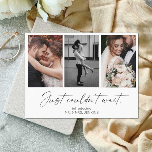 Just Couldn't Wait Gallery Elopement Postcard (Creator Uploaded)