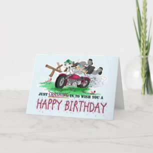 Just Crashing in to wish you a Happy Birthday! Card