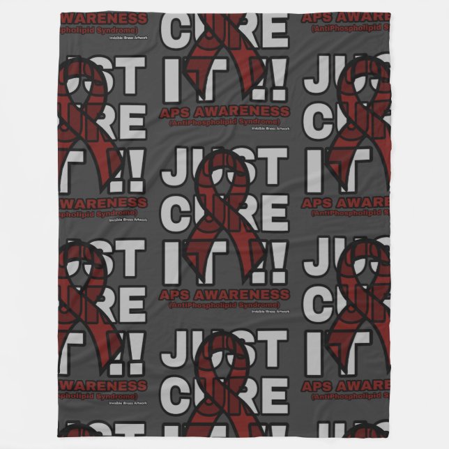 JUST CURE IT...APS FLEECE BLANKET (Front)