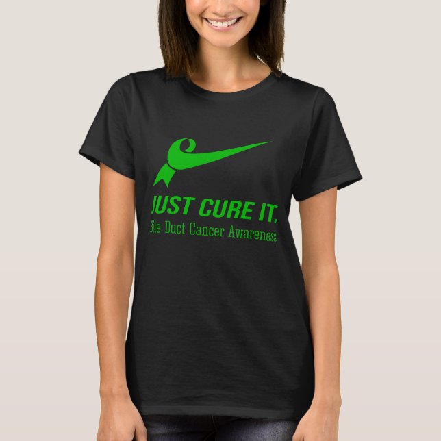 Just Cure It Bile Duct Cancer Awareness T-Shirt (Front)
