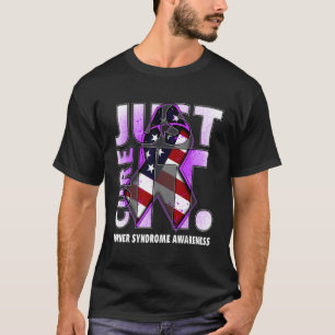 Just Cure It Turner Syndrome Awareness American Fl T-Shirt