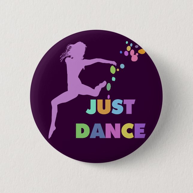 JUST DANCE 6 CM ROUND BADGE (Front)
