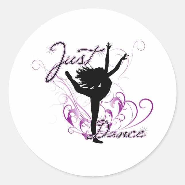 Just Dance Classic Round Sticker (Front)