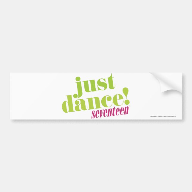 Just Dance - Green Bumper Sticker (Front)