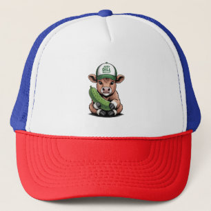 Just Dill with It Cow , Funny Pickle Trucker Hat