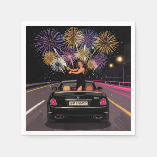 Just Divorced Party Celebration Napkins