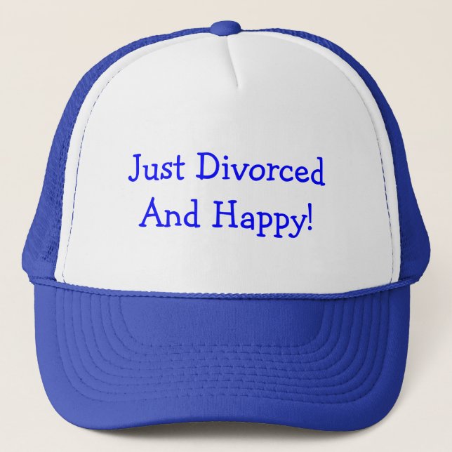 JUST DIVORCED! TRUCKER HAT (Front)