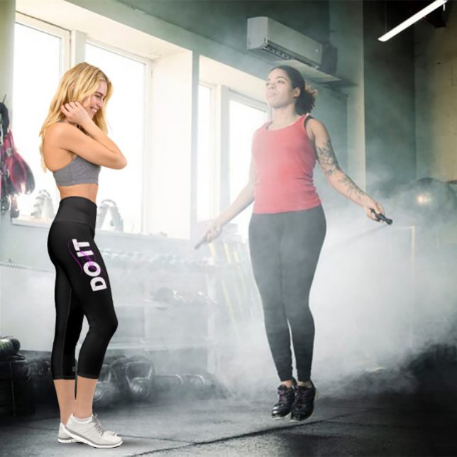 Just DO IT Women's Exercise Capri Leggings (Creator Uploaded)