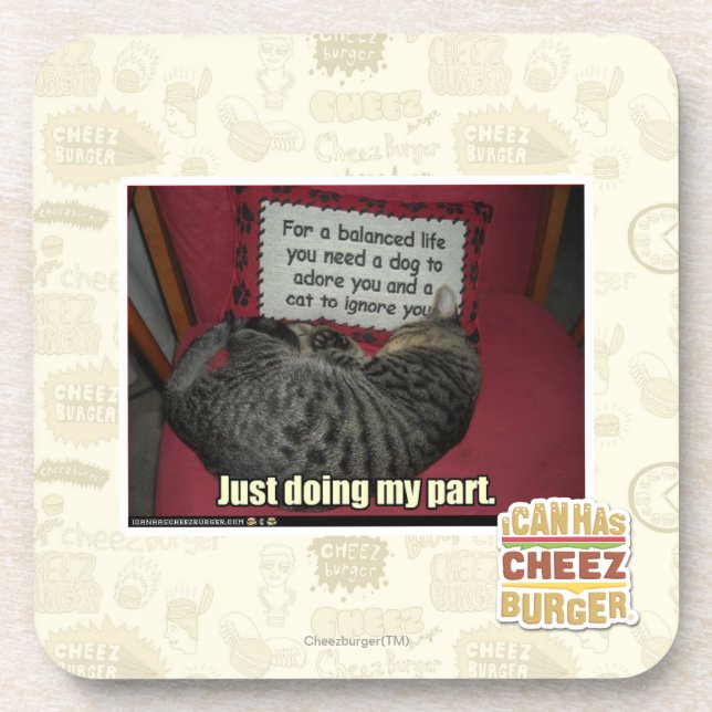 Just doing my part. coaster (Front)