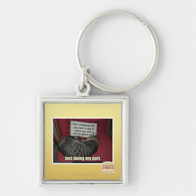 Just doing my part. key ring (Front)