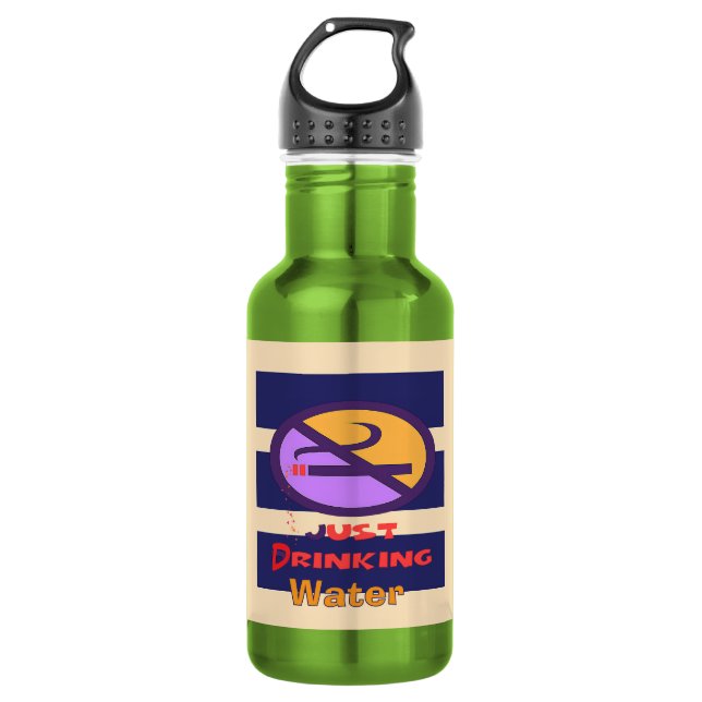 Just Drinking Water Green  532 Ml Water Bottle (Front)