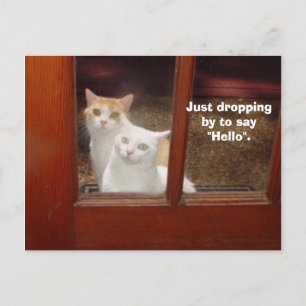 Just Dropping By Postcard