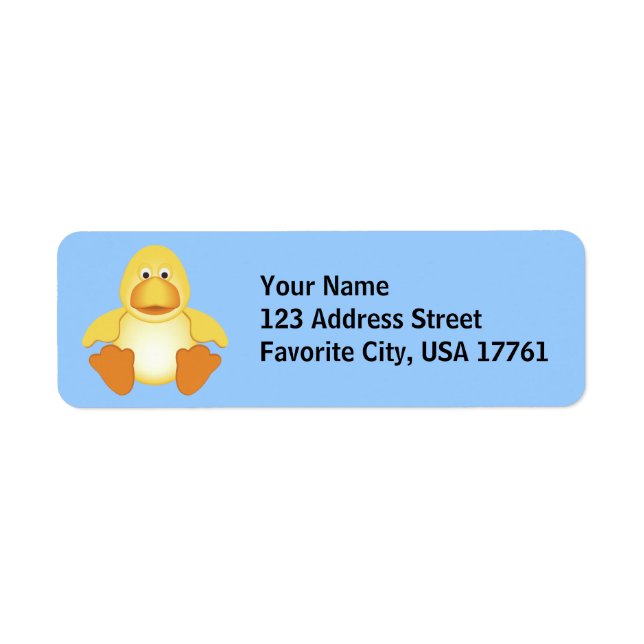 Just Ducky Address Labels (Front)