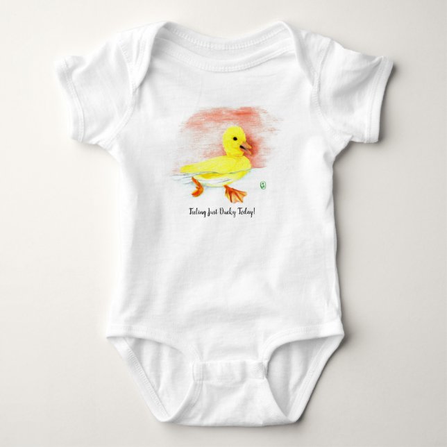 "Just Ducky" Baby Bodysuit (Front)