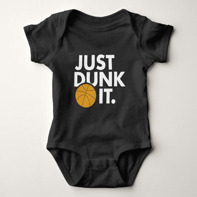 Just Dunk It Baby Bodysuit (Front)