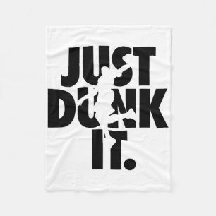 Just Dunk It Sketll Silhouette Fleece Blanket